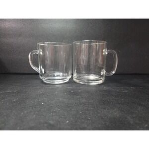 Luminarc‎ Clear Juice Glass Coffee Mugs, Set of 2, Glassware, Clear Drinkware